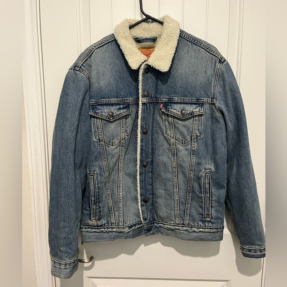 Men's Levi’s Denim Sherpa Jacket